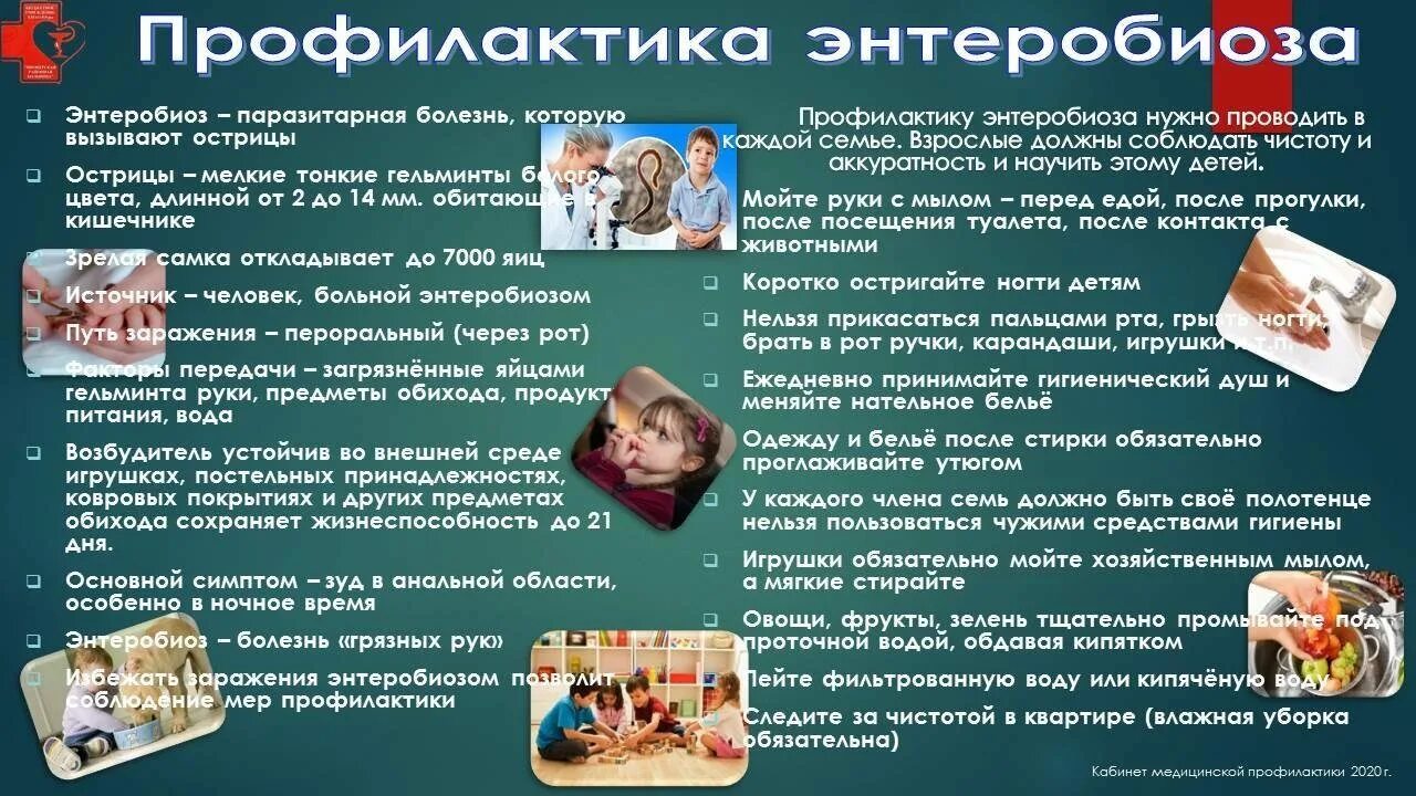 Профилактика энтеробиоза.